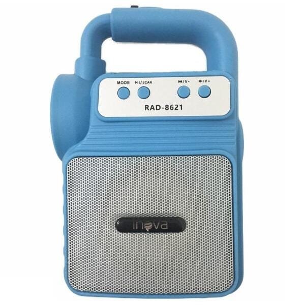 Caixa de Som Bluetooth Portátil 6W Lanterna Rádio FM Sd USB - 1