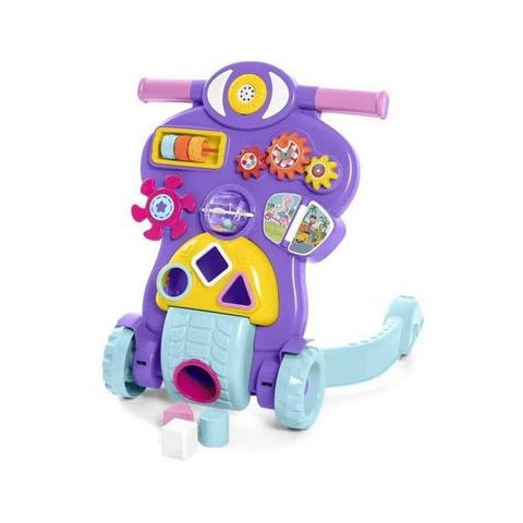 Andador Didático Infantil Bebê Piloto Menina Lilás - Calesita