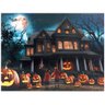 Quadro de Led Mansão com Abóboras 31x56cm 1 Unidade - 1