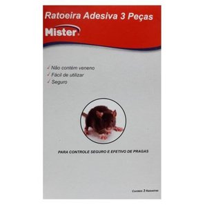 Ratoeira Adesiva Embalagem com 3 Peças - Mister