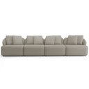 Ver imagem 2 de Sofá 4 Lugares para Sala de Estar Living 308cm Arlo F04 Linho Bege Escuro Tc-10055 - Lyam Decor