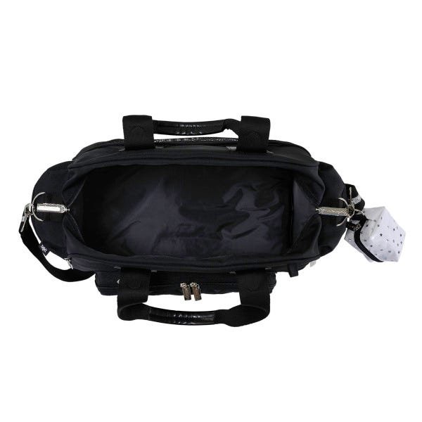 Kit Mala Maternidade com Rodinha e Bolsa Everyday Nylon Glow Preta - Masterbag Baby - 8