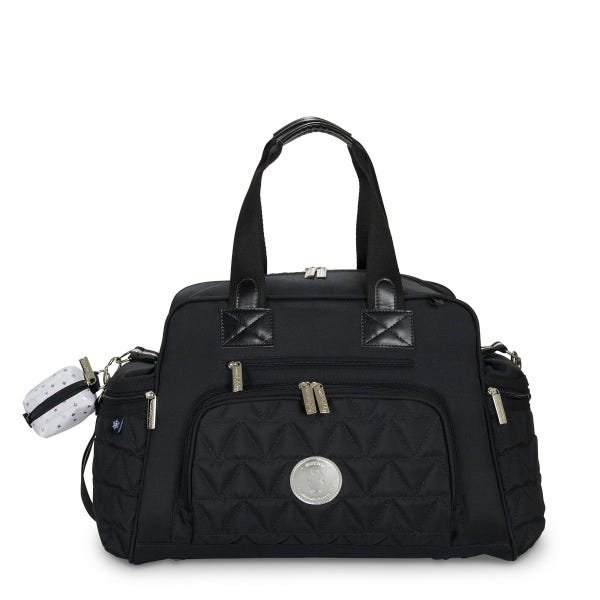 Kit Mala Maternidade com Rodinha e Bolsa Everyday Nylon Glow Preta - Masterbag Baby - 12