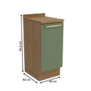 Ver imagem 3 de Balcão de Cozinha 40 Cm Isabel 1 Porta Nogueira/verde - Kappesberg
