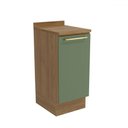 Ver imagem 1 de Balcão de Cozinha 40 Cm Isabel 1 Porta Nogueira/verde - Kappesberg
