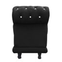 Ver imagem 3 de Recamier Barcelona Namoradeira Calçadeira 1,20cm Suede Preto com Strass D'rossi