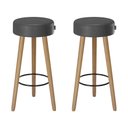 Ver imagem 1 de Kit 2 Banquetas Londres Cor Preto Salaone