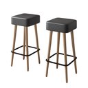 Ver imagem 1 de Kit 2 Banquetas Dubai Cor Preto Salaone