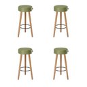 Ver imagem 1 de Kit 04 Banquetas Industrial Dani Corano Verde - D'rossi
