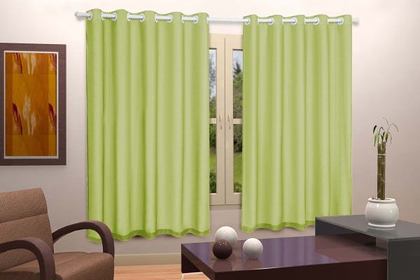 Cortina Blackout PVC com Voil Liso 1,80 M x 2,80 M Campari - Verde-Limão