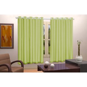 Cortina Blackout PVC com Voil Liso 1,80 M x 2,80 M Campari - Verde-Limão
