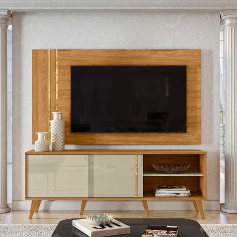 Conjunto Rack e Painel para Tv Cronos 160cm Eras 713 Madetec