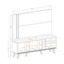 Ver imagem 2 de Conjunto Rack e Painel para Tv Cronos 160cm Eras 713 Madetec