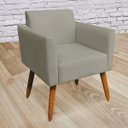 Ver imagem 2 de Kit 2 Poltronas Marisa Suede Pés Palito Castanho D’Rossi - Marrom Rato