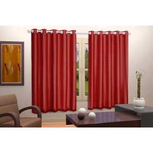 Cortina Blackout PVC com Voil Liso 1,80 M x 2,80 M Campari - Vermelho