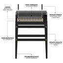 Ver imagem 5 de FG8622 Assador Guilhotina Elétrico 220V 80x60cm com Cavalete