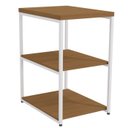 Ver imagem 1 de Mesa de Apoio Lateral 76 Cm Mdp Li004 Canela Branco Kpb