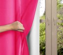 Ver imagem 2 de Cortina Blackout PVC com Voil Liso 2,50 M x 2,80 M Campari - Rosa-Escuro