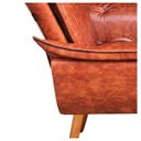Ver imagem 6 de Kit 2 Poltronas Opala Corano Pés Palito Castanho - Couro Nozes