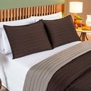 Ver imagem 3 de Colcha King Size 3 Peças Colors Cobre Leito Dupla Face 200 Fios Micropercal Matelado Marrom