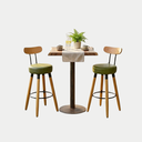 Ver imagem 7 de Kit Banqueta Alta Gourmet Balcão Cozinha Madeira Ergonomica Premium Bancada Industrial Resistente