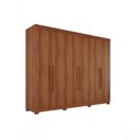 Ver imagem 1 de Guarda-roupa Casal 6 Portas 6 Gavetas Órion Premium Salleto Cinamomo