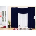Ver imagem 1 de Cortina Em Malha Com Bando 3,00 M X 2,50 M - Cores Diversas: Azul Marinho