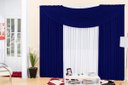 Ver imagem 1 de Cortina Em Malha Com Bando 3,00 M X 2,50 M - Cores Diversas: Azul Royal