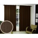 Ver imagem 1 de Cortina Tecido Rústico 4,00m Largura X 2,80m Altura Campari: Marrom Escuro