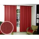 Ver imagem 1 de Cortina Maya Tecido Rústico 3,00m X 2,80m Campari Textil: Vermelho