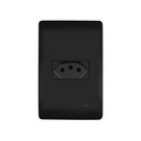 Ver imagem 1 de Tomada Fame Habitat Black 2P+T 20A com Placa 4x2 Preta