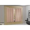 Cortina Blackout PVC com Tecido Voil xadrez 2,80 M x 2,50 M - Nude - 2