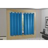 Cortina Blackout PVC com Tecido Voil xadrez 2,80 M x 1,80 M - Azul Celeste - 2