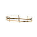 Ver imagem 1 de Bandeja Espelhada Oval em Metal Dourado Mart 33x18,5cm