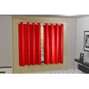 Ver imagem 2 de Cortina Blackout PVC com Tecido Voil xadrez 2,80 M x 1,80 M - Vermelho