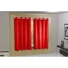 Cortina Blackout PVC com Tecido Voil xadrez 2,80 M x 1,80 M - Vermelho - 2