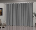 Ver imagem 1 de Cortina Blackout Tecido 2,80 x 1,80 Corta Luz Toque de Seda - Cinza