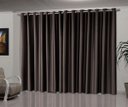 Ver imagem 1 de Cortina Blackout Tecido 2,80 x 1,80 Corta Luz Toque de Seda - Tabaco