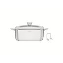 Ver imagem 1 de Caçarola Tramontina Grano Quadrada Aço Inox Suporte para Tampa 4 L