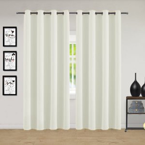 Cortina Roma 2,80 X 1,80 Metros Para Sala E Quarto Campari: Creme