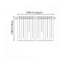 Ver imagem 2 de Cortina Roma 2,80 X 1,80 Metros para Sala e Quarto Campari: Preto