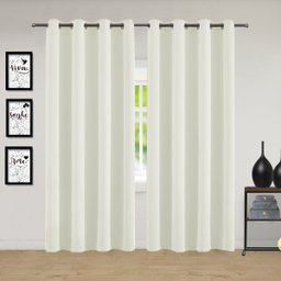 Cortina Roma 2,80 X 2,50 Metros Para Sala E Quarto Campari: Creme - 2