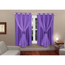 Ver imagem 1 de Cortina Melissa 100% Poliéster 1,80 M X 2,20m Campari Textil: Lilás