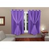Cortina Melissa 100% Poliéster 2,70 M X 3,00m Campari Textil: Lilás - 1