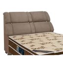 Ver imagem 1 de Painel de Cama Box Estofada King Imperador Suede Bege - Simbal