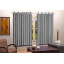 Ver imagem 5 de Cortina Blackout PVC com Voil Liso 2,50 M x 2,80 M Campari - Cinza