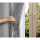 Ver imagem 1 de Cortina Blackout PVC com Voil Liso 2,50 M x 2,80 M Campari - Cinza