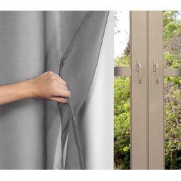 Cortina Blackout PVC com Voil Liso 2,50 M x 2,80 M Campari - Cinza - 1