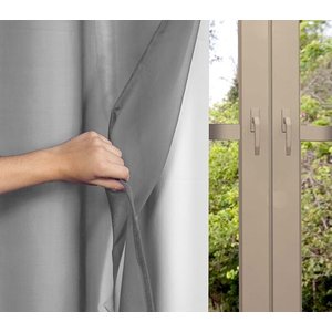 Cortina Blackout PVC com Voil Liso 2,50 M x 2,80 M Campari - Cinza