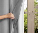 Ver imagem 1 de Cortina Blackout PVC com Voil Liso 2,50 M x 2,80 M Campari - Cinza